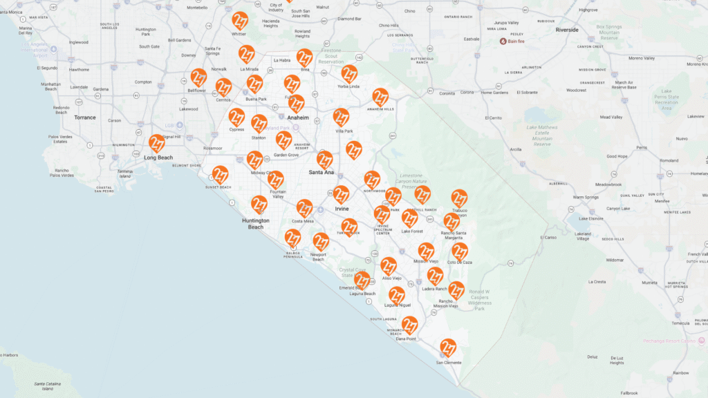 247 LockPro Locksmith Service Areas Mobile locksmith orange county, mobile locksmith, 24/7 Lock Pro Locksmith Service Area